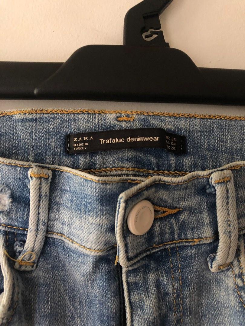 Chemise Denim Zara Trafaluc Femme Taille S - Occasion Très Bon état, Style Button-down