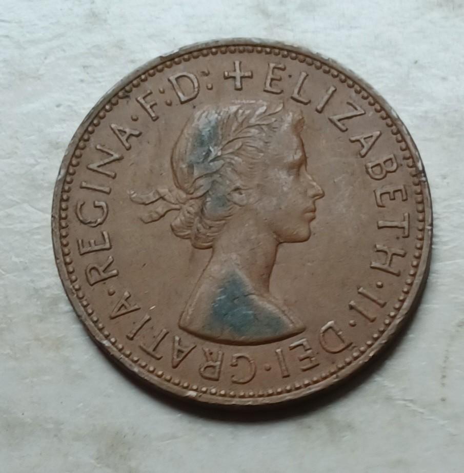 英國1962年1便士硬幣一枚（品相實物如圖）, 興趣及遊戲, 收藏品及紀念品, 錢幣- Carousell