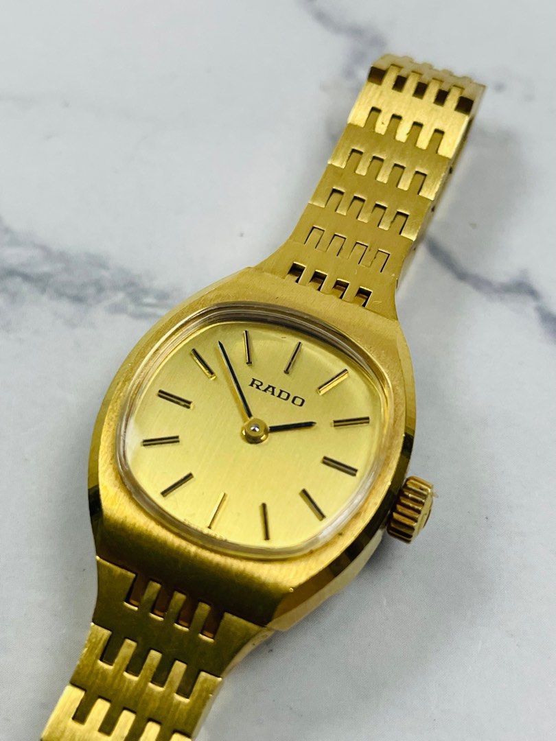 Rado women's gold watch hotsell