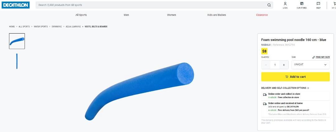 Pool noodle sale decathlon