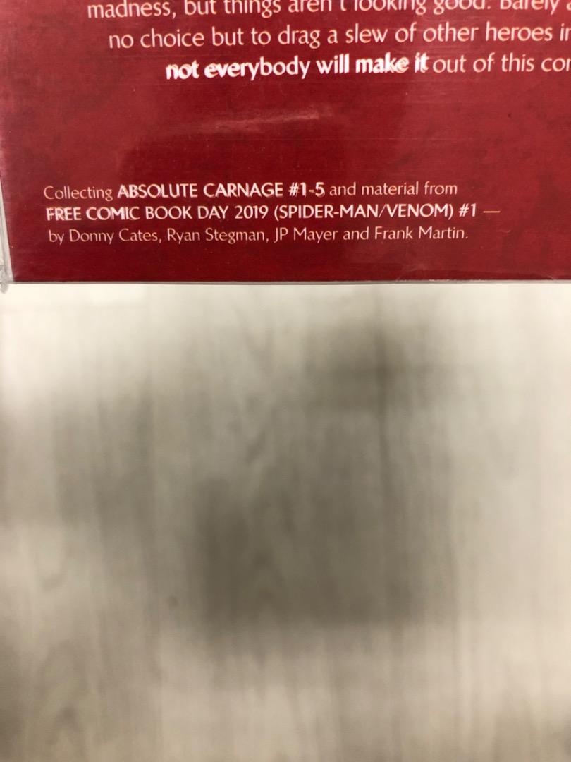 Absolute Carnage Comic TPB, Hobbies & Toys, Books & Magazines, Comics