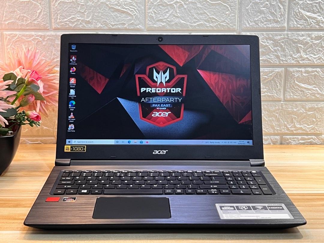 Mainstream To edit tail Acer Aspire A315-41G AMD Ryzen 5 2500U 12GB RAM 256GB SSD 15.6 inch AMD  Radeon 530 2GB VRAM, Computers & Tech, Laptops & Notebooks on Carousell