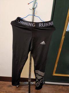 [ADIDAS]運動褲 黑色 M號 束褲 緊身褲
