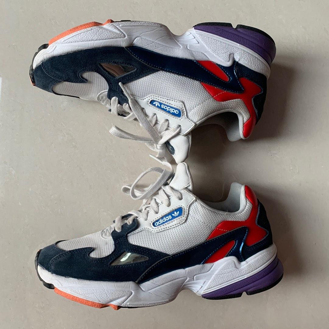 Adidas falcon crystal discount white collegiate navy