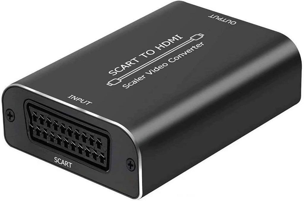 AMANKA SCART to HDMI Converter Full HD 1080P/ 720P Switch Video Audio