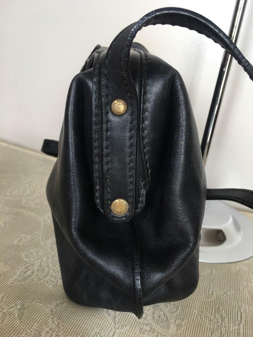 Sac Vintage The Bridge En Cuir Italien - Bandoulière Marron - Fait Main - Occasion Bon État