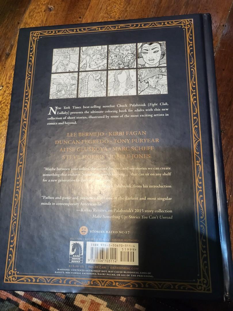 Bait by Chuck Palahniuk, Adult Coloring book + Short Stories, Hobbies ...