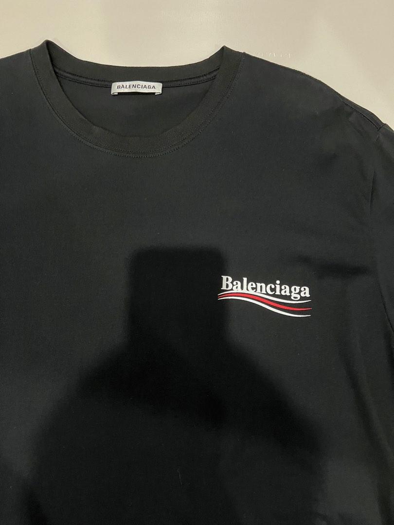 Black balenciaga t shirt on sale
