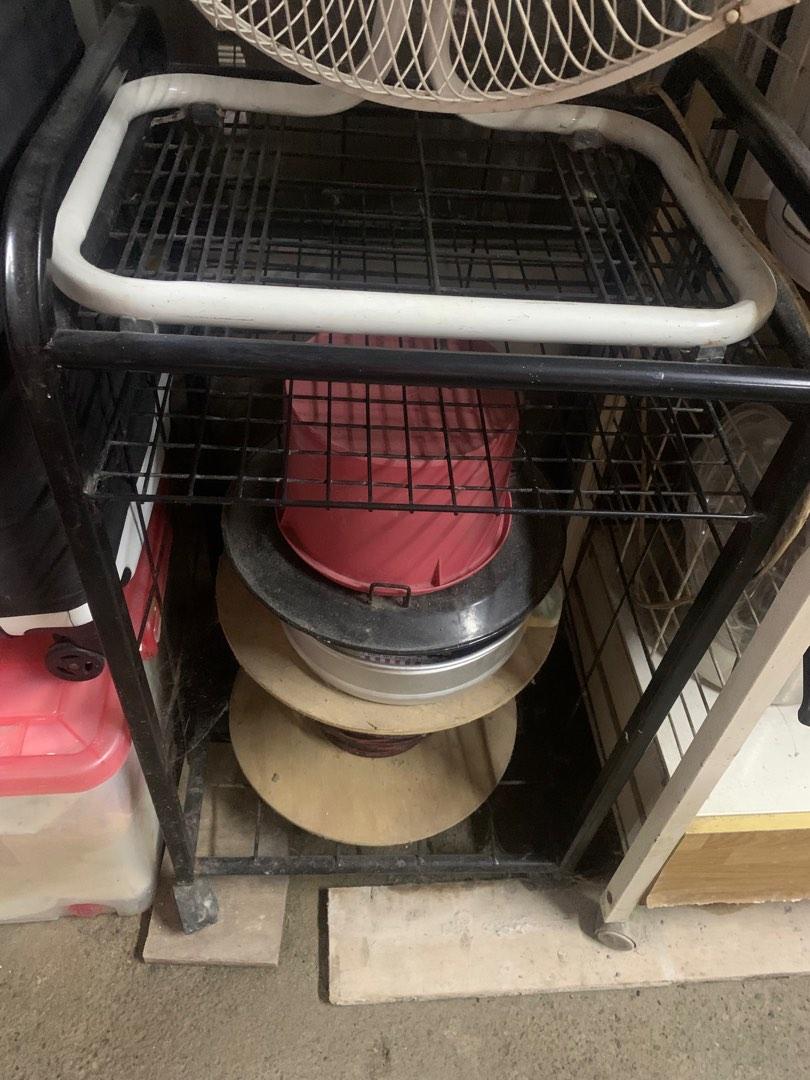 Black rack, Furniture & Home Living, Furniture, Shelves,