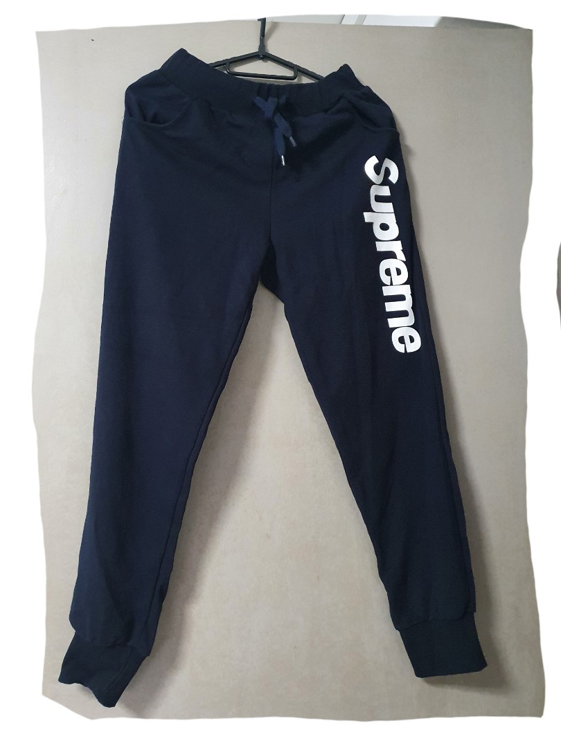 Black supreme joggers deals