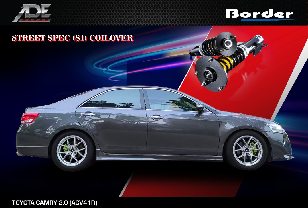 BORDER STREET SPEC (S1) COILOVER ON TOYOTA CAMRY 2.0 (ACV41R), Car ...