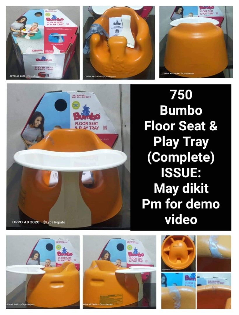 Bumbo Floor Seat And Play Tray Complete On Carousell
