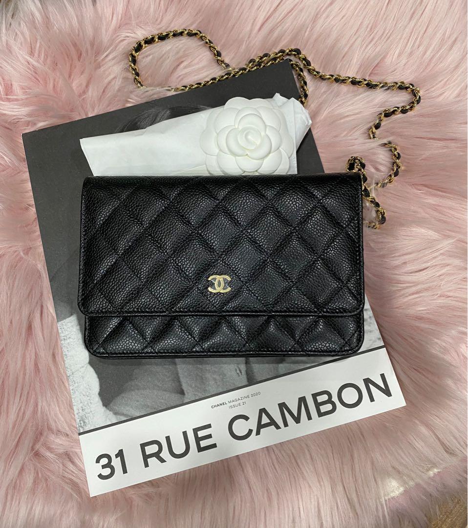 Chanel Classic wallet on chain woc, Luxury, Bags & Wallets on Carousell