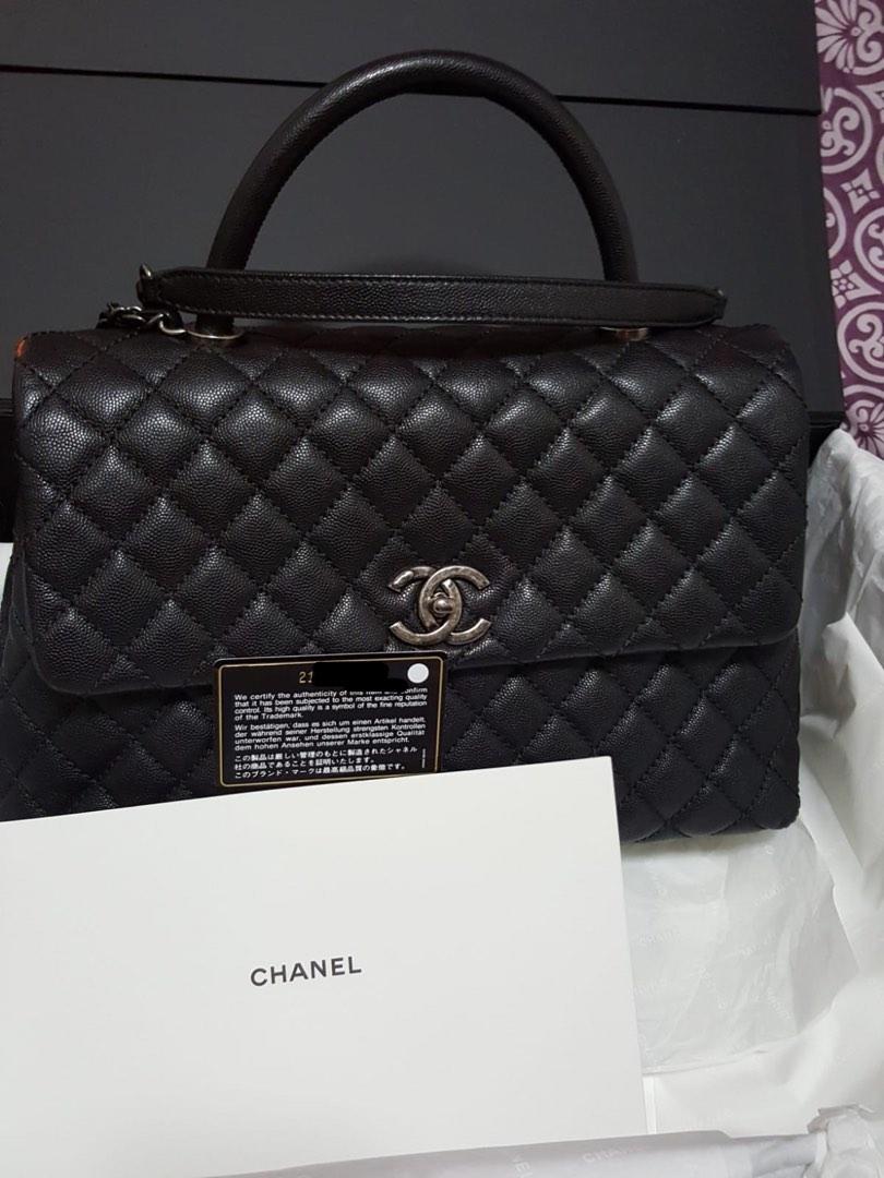CHANEL Coco Handle Large 33xm, Luxury, Bags & Wallets on Carousell
