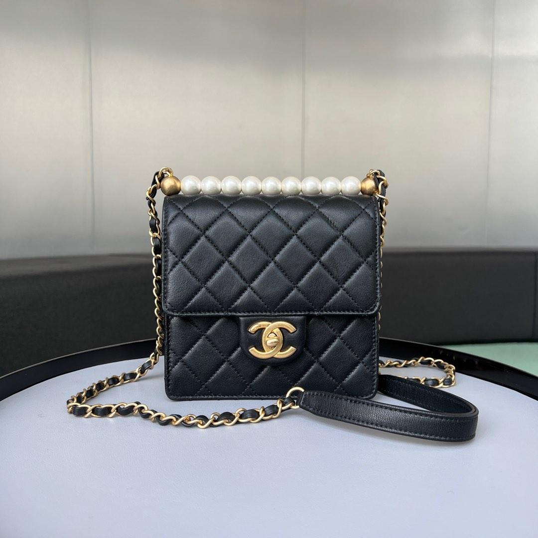Chanel Pearl Story Flap, Luxury, Bags & Wallets on Carousell