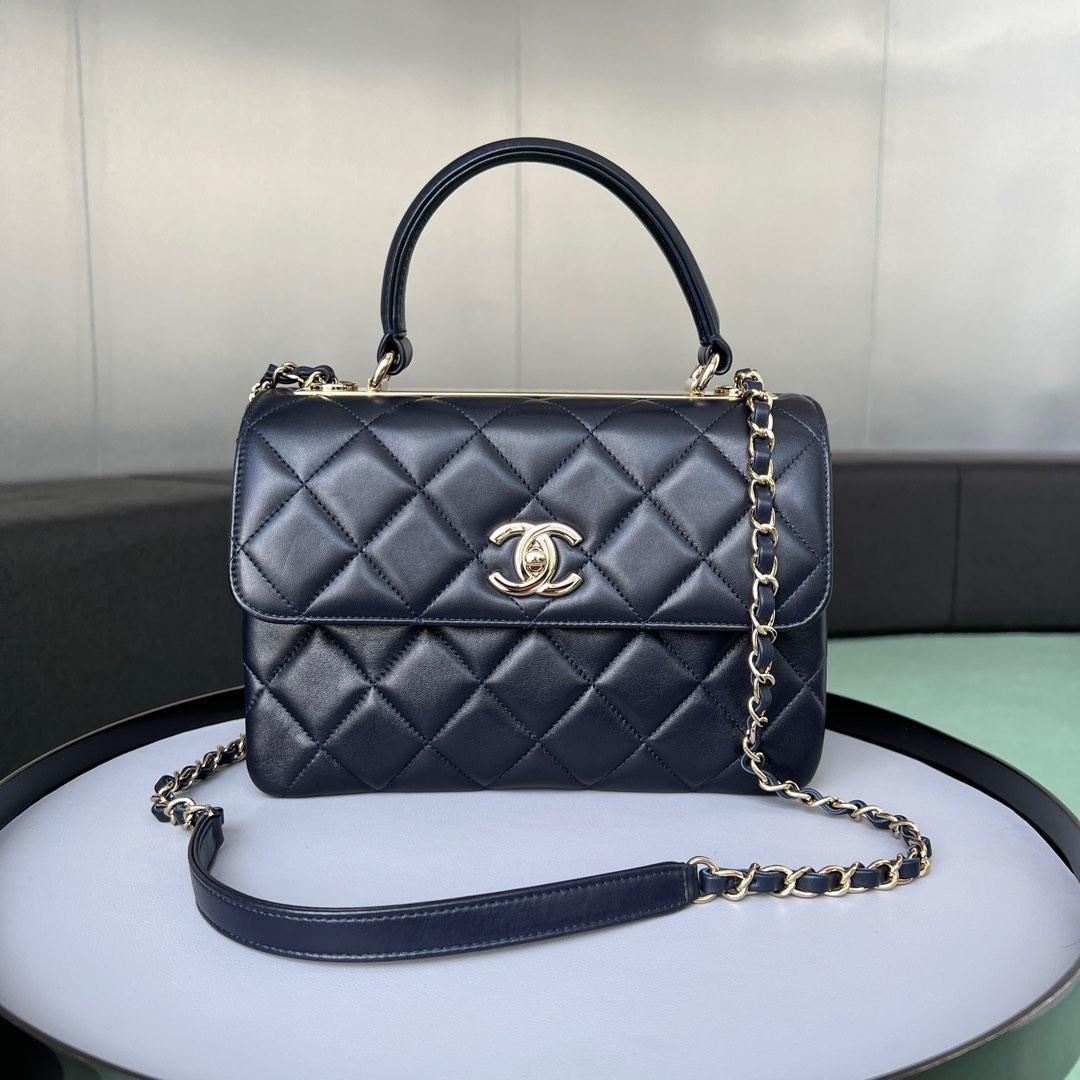 Chanel Trendy CC Top Handle, Luxury, Bags & Wallets on Carousell