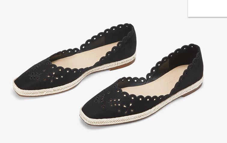 CHARLES KEITH SCALLOPED ESPADRILLES Women s Fashion Footwear