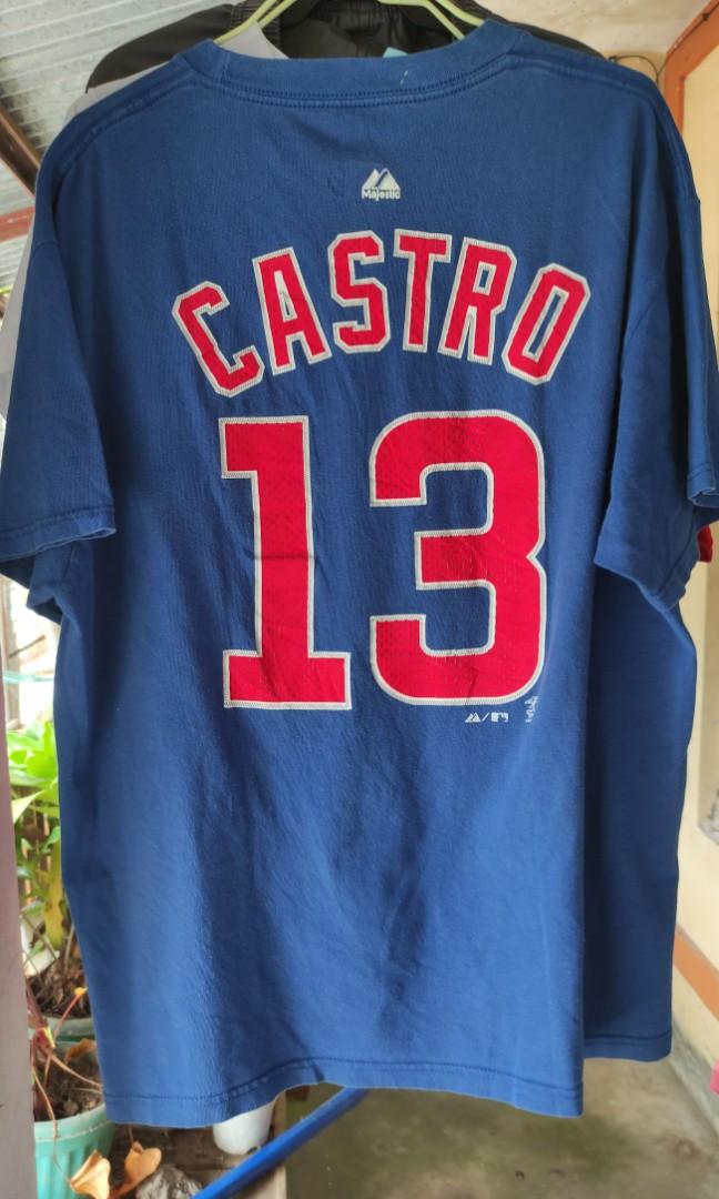 Majestic, Shirts & Tops, Chicago Cubs Castro Tshirt