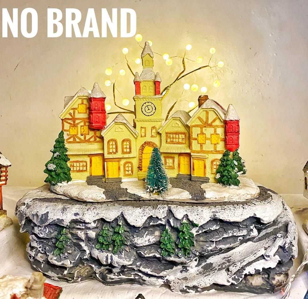 Christmas village set with uphill mansion, Furniture & Home Living