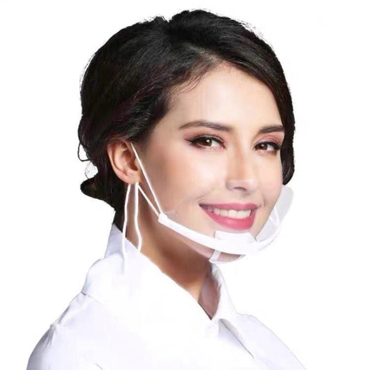 Clear PVC Spitguard/ Chin masks, Mouth guard for Various F&B and Services Industries, Health