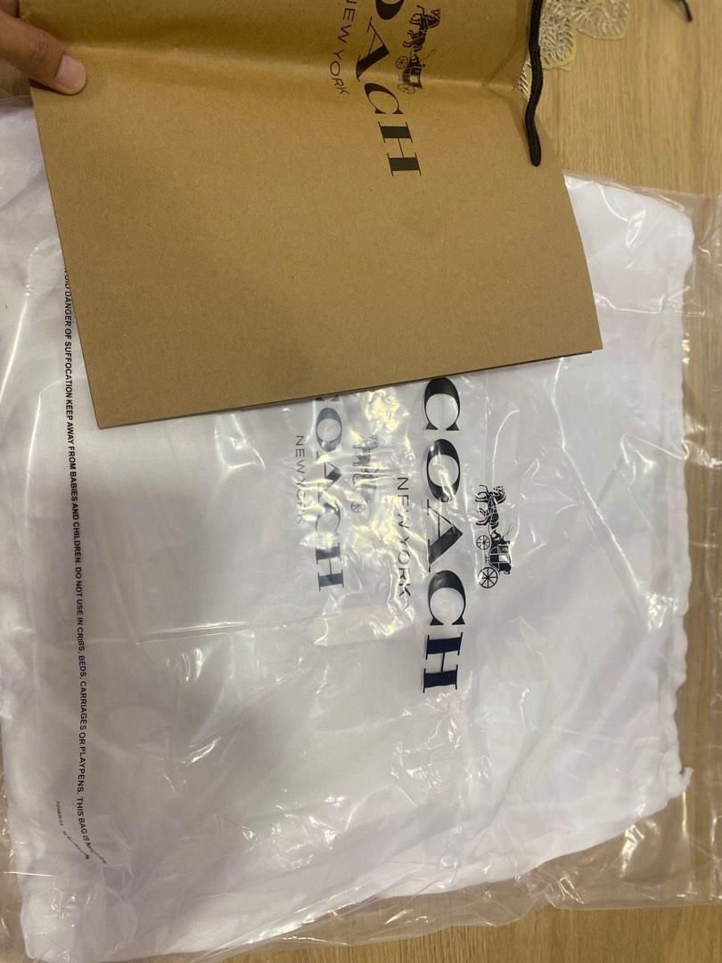 Coach plastic bag best sale