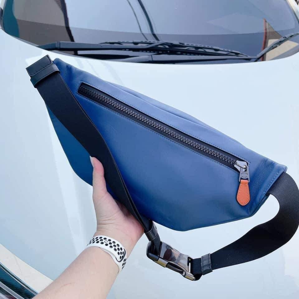 Coach Track Belt Bag in Colorblock Signature Canvas, Men's Fashion