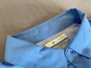Columbia Original Men PFG Hiking Camping Omni-Shade Polo Shirts Like New