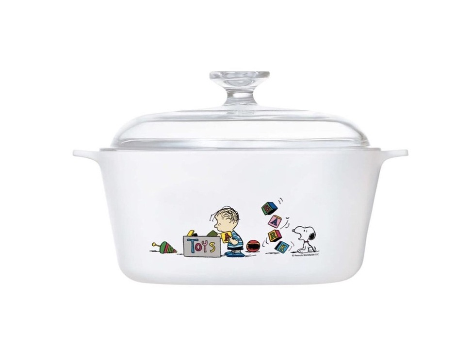 Corningware 5L Covered Casserole Snoopy A-5-SPC/SG, Furniture & Home ...