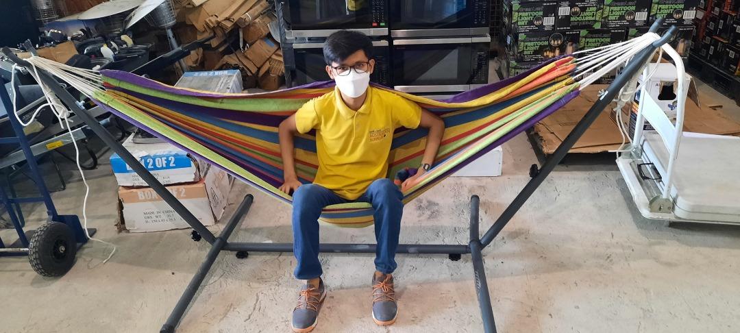 Cotton Hammock with Stand (Category: Other Home Furniture) located in Muntinlupa City. Submitted by aussie.surplustore (Listing ID 1180710575, Image 2). Description: Cotton Hammock with Stand Length: 280 cm/110 in Width: 119 cm/47 in Height: 109 cm/43 in Capacity: 205 kg/450 lb Bed Length: 221 cm/87 in Bed Width: 160 cm/63 in Total Hammock Length: 320 cm/126 in Fabric: Cotton Stand: Steel Price: P4,500 Surplus from Australia We are available onli