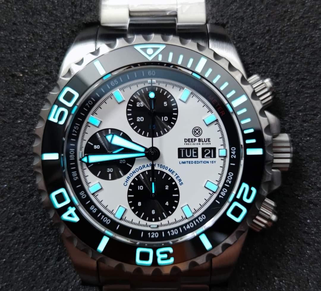 Deep blue clearance master chrono 7750