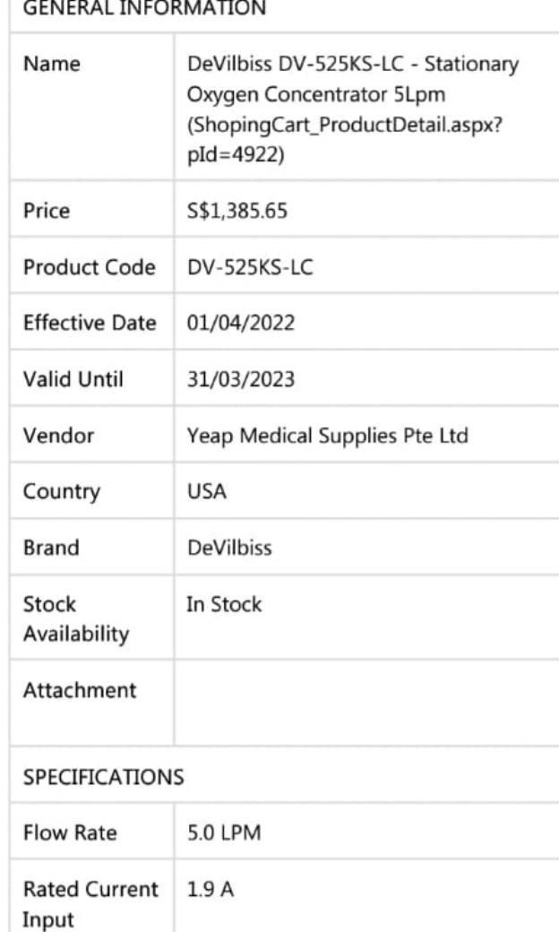 DeVilbiss Oxygen Concentrator, 5L, Health & Nutrition, Assistive