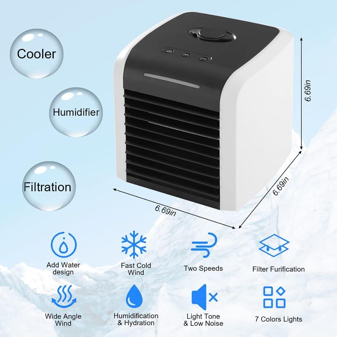 (Display Set) Tklake Portable Air Conditioner, Mini Air Cooler with 2