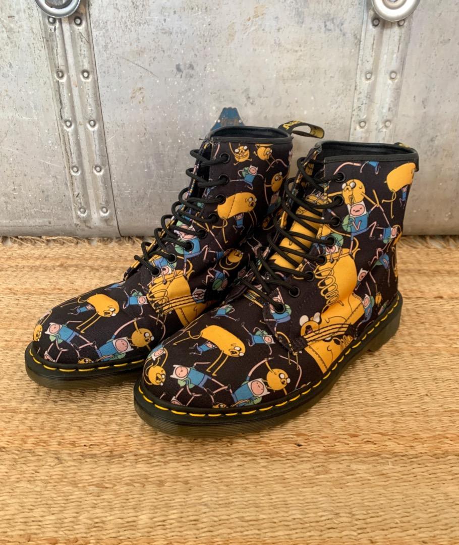 Dr. Martens x Adventure Time Limited Edition Collection Jake and Finn,  US11, Men's Fashion, Footwear, Boots on Carousell