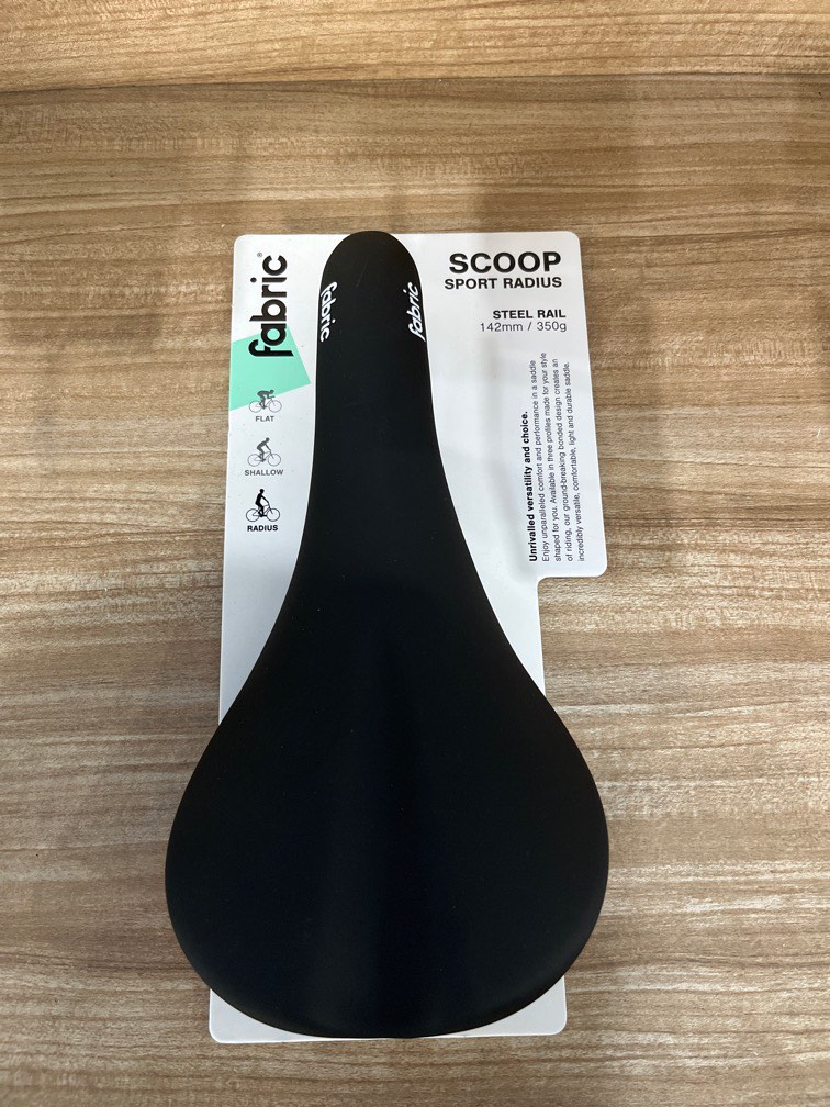 Fabric Gel Saddle Saddle Fabric SCOOP SPORT RADIUS STEEL RAIL