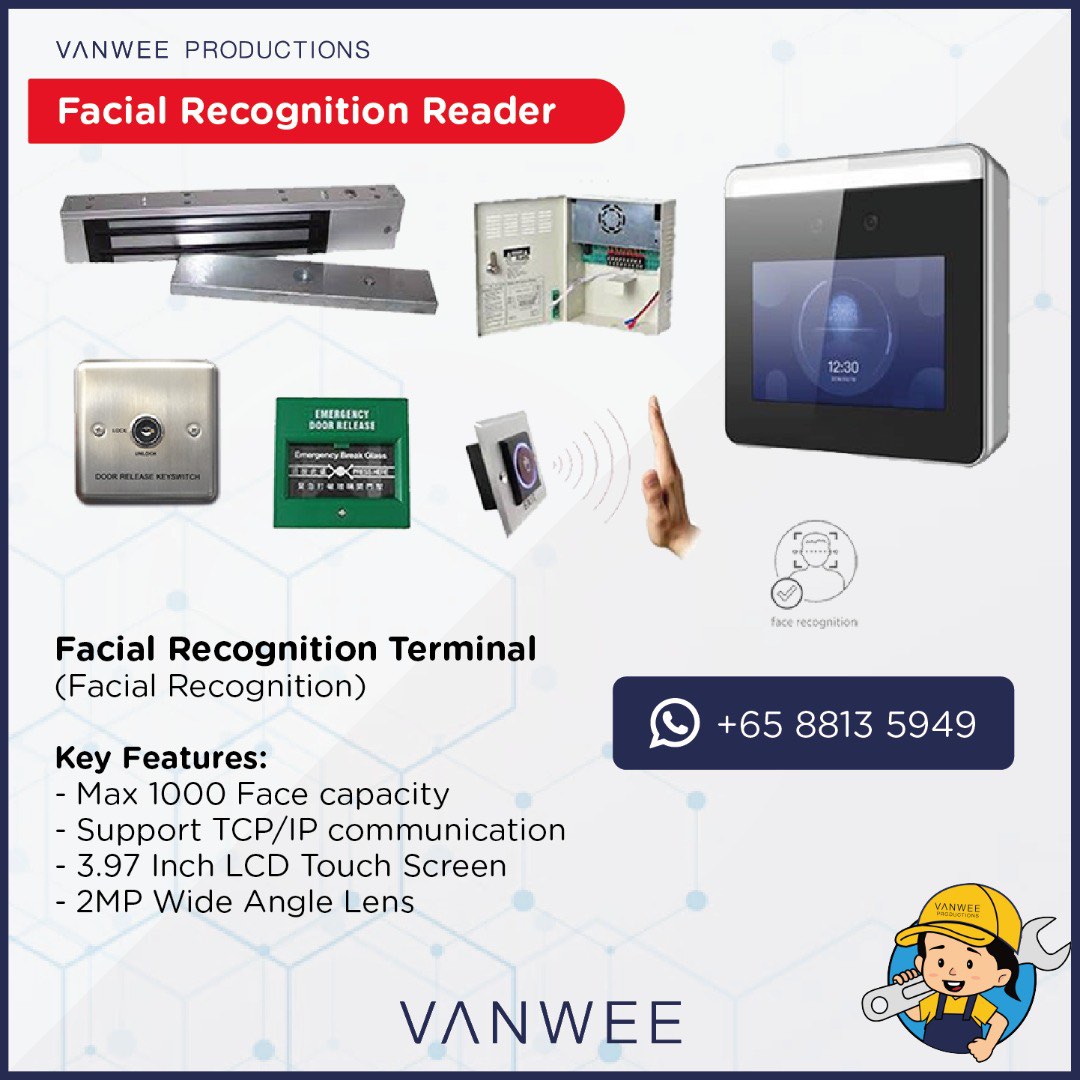 Facial Recognition Door Access System Installation Package for Offices ...
