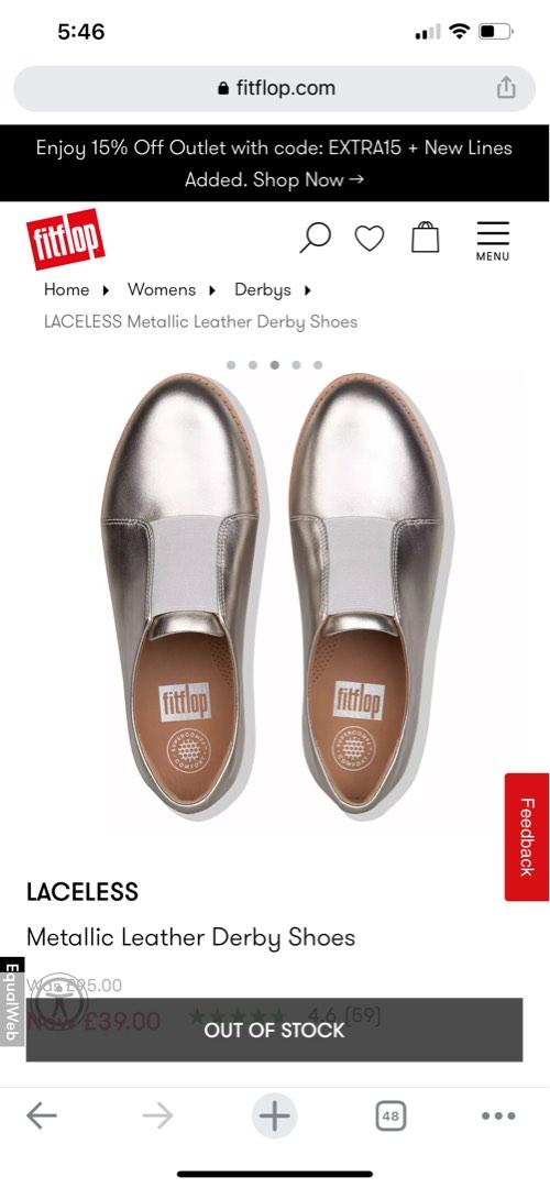 Fitflop laceless derby hotsell