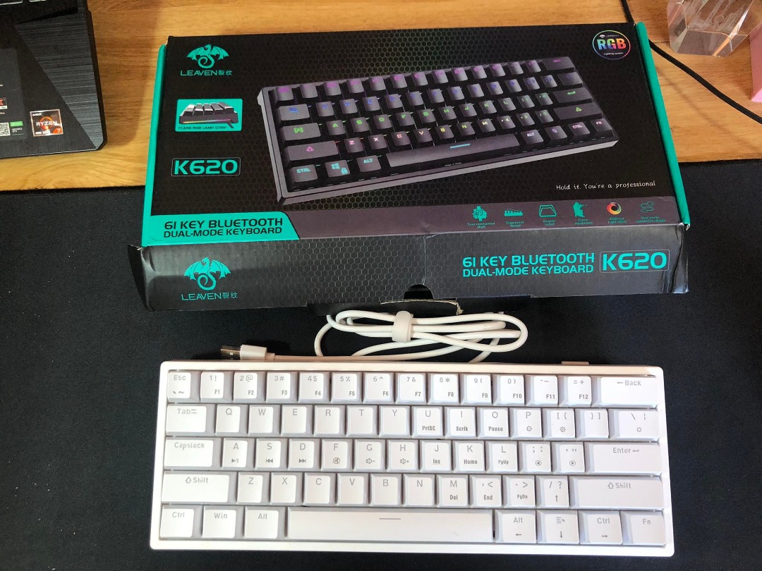 FOR SALE: K620 61Key Mechanical RGB Keyboard Removable wired RGB Gaming ...