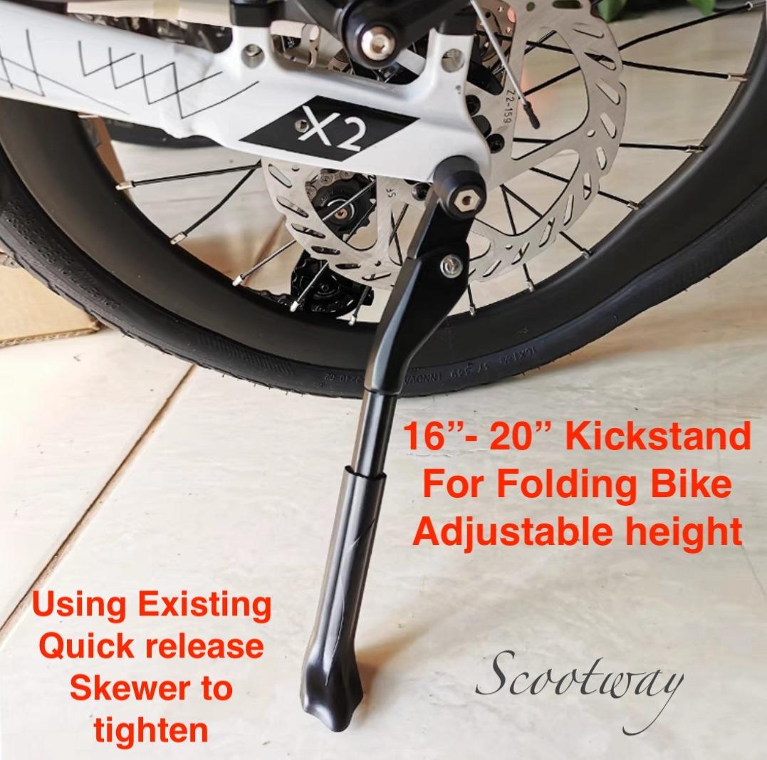 Folding bike kickstand sales