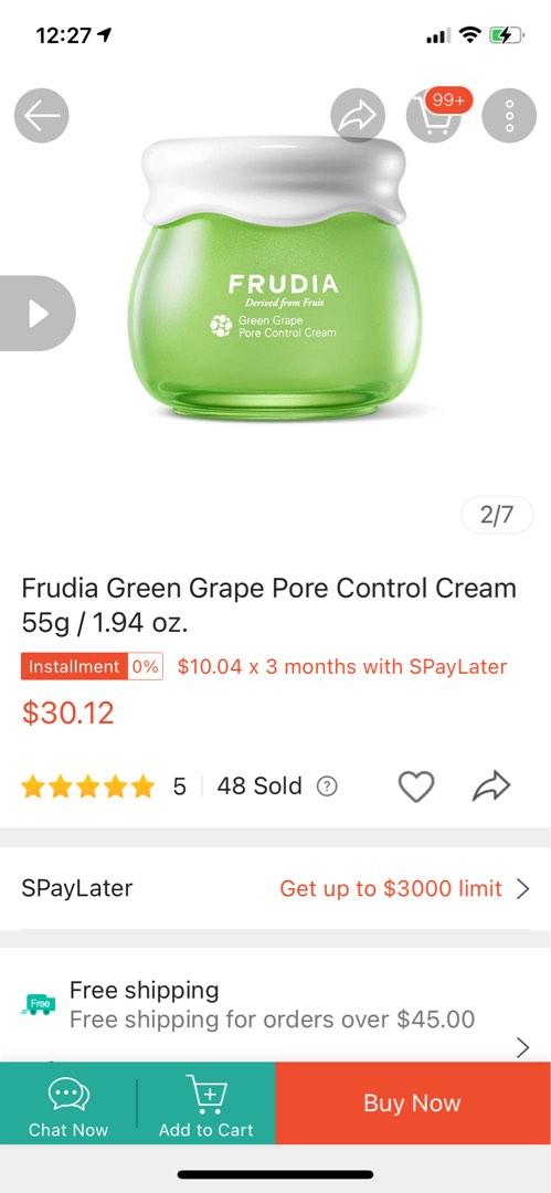 Frudia Green Grape Pore Control Cream 55g / 1.94 oz., Beauty & Personal ...