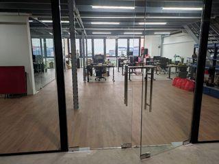 GLASS PARTITION AND DOORS
