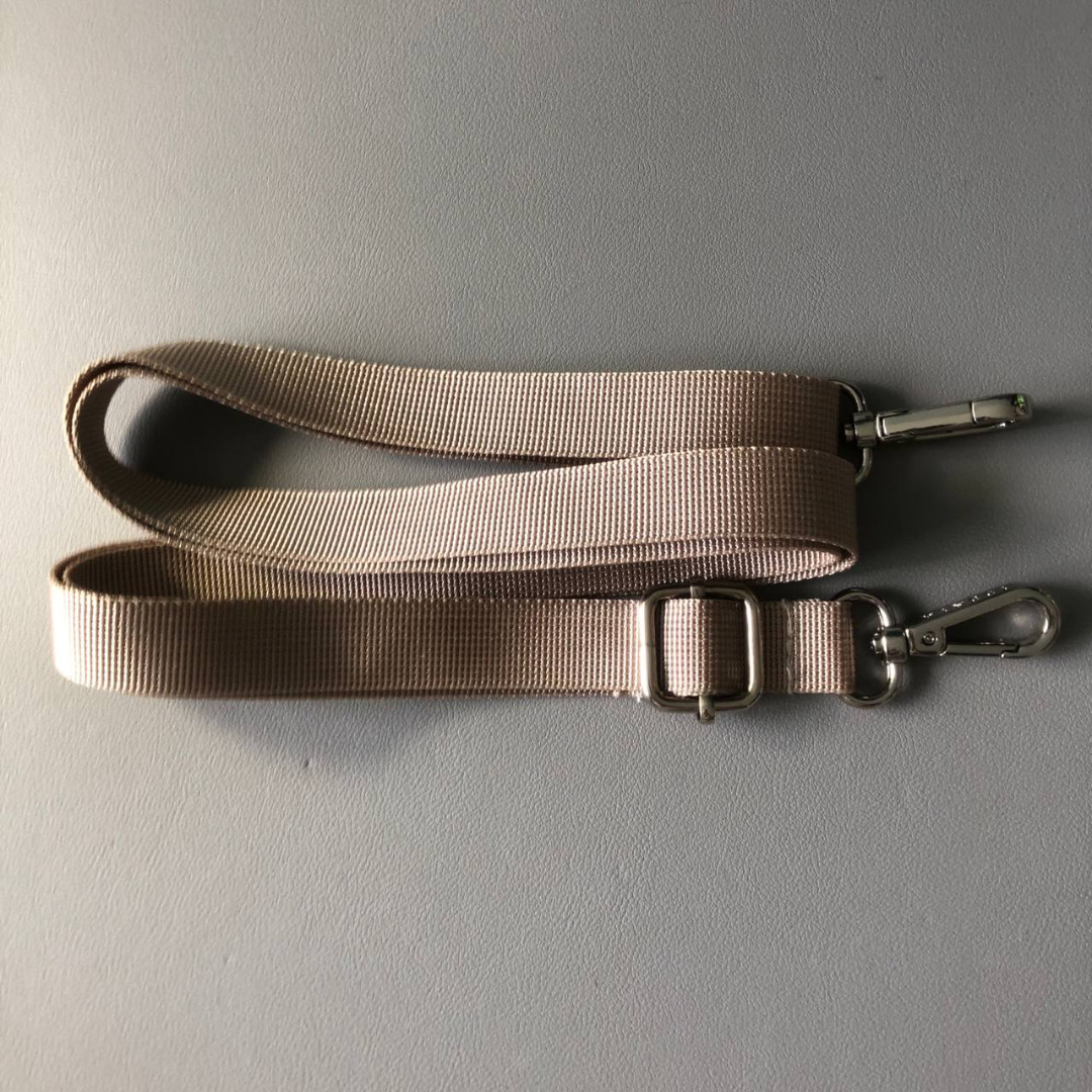 Glossy Nylon Bag Strap in Beige, Women's Fashion, Bags & Wallets, Cross