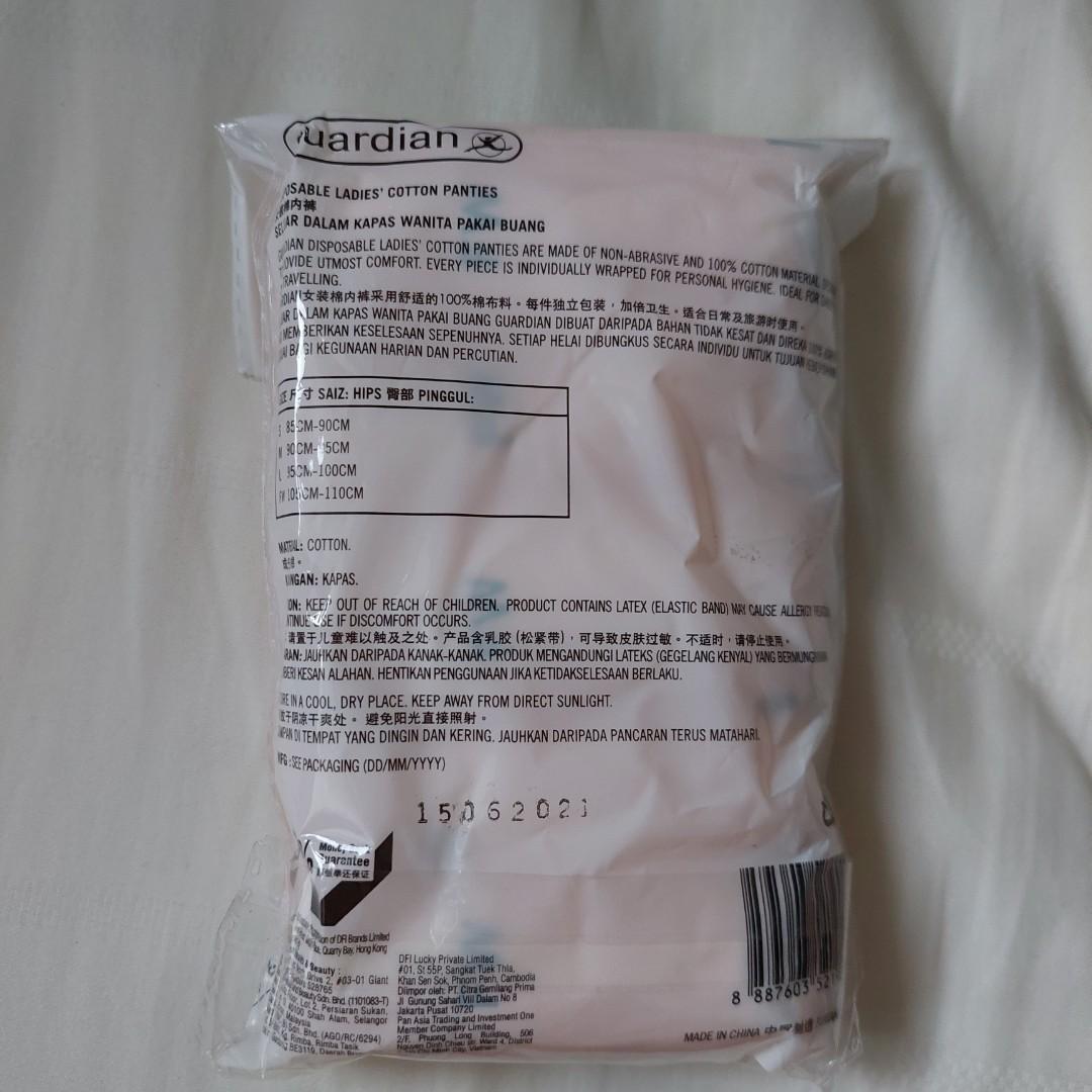 Guardian Disposable ladies cotton panties, Women's Fashion, New
