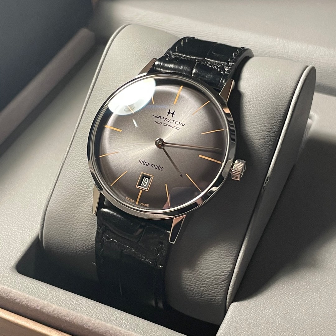 Hamilton intra matic smoked dial deals