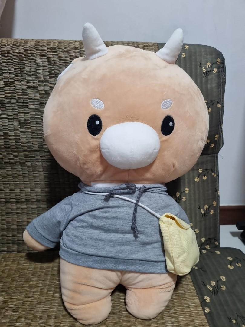 Hardworking cow stuffed toy deals