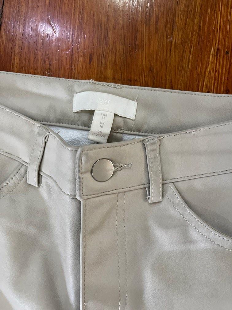 h&m grey beige leather pants (Category: Other Bottoms) located in Paranaque City. Submitted by studio0803ph (Listing ID 1180787696, Image 2). Description: .