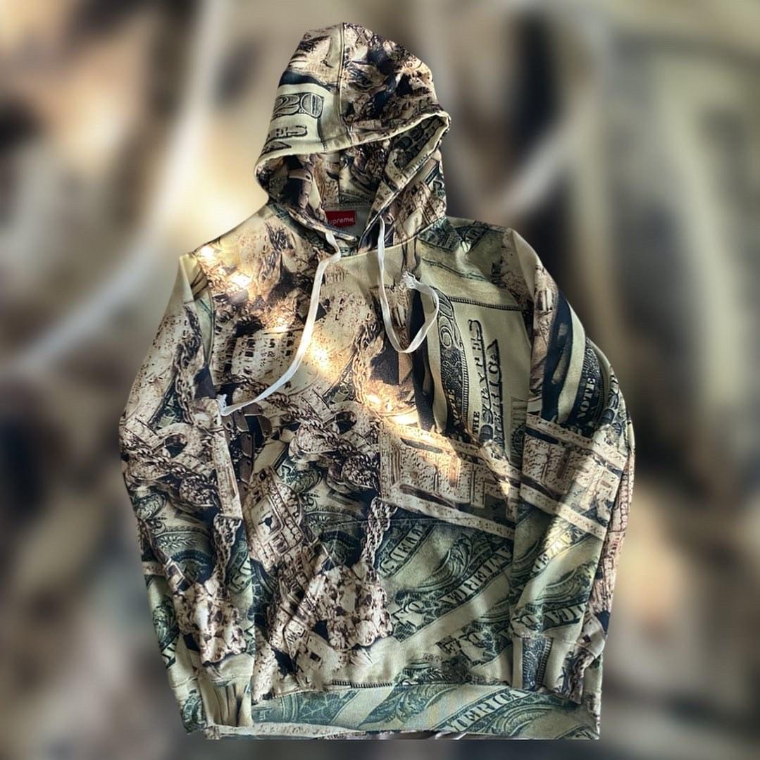 Supreme hotsell dollar hoodie