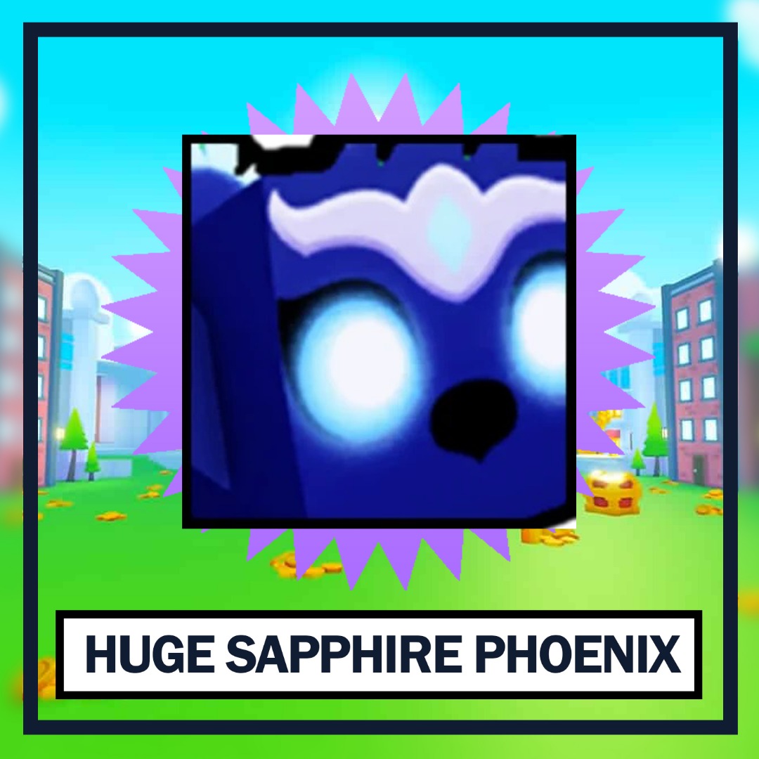 Huge Sapphire Phoenix Pet Simulator X Petsimx, Video Gaming, Gaming