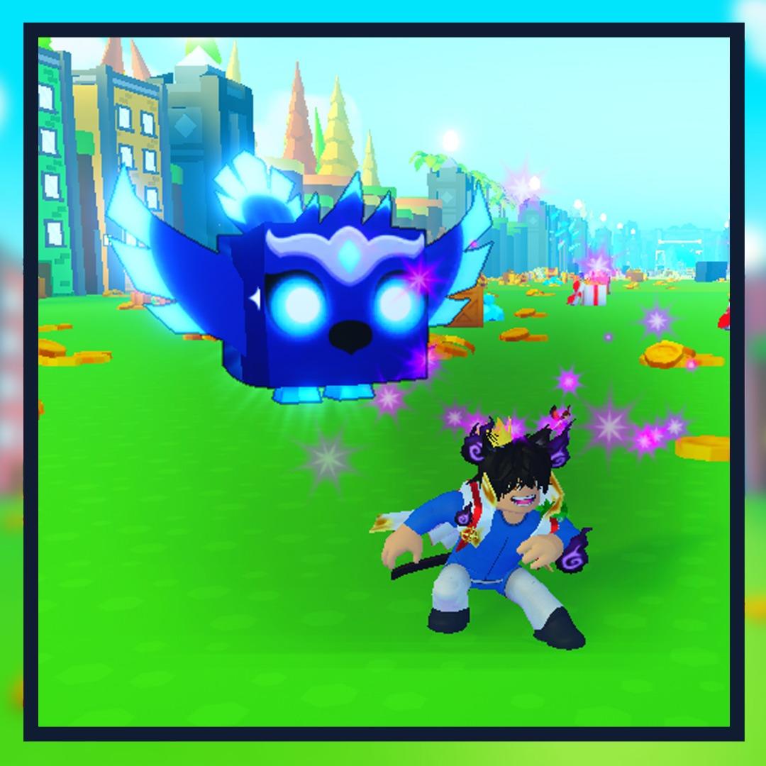 Huge Sapphire Phoenix Pet Simulator X Petsimx, Video Gaming, Gaming