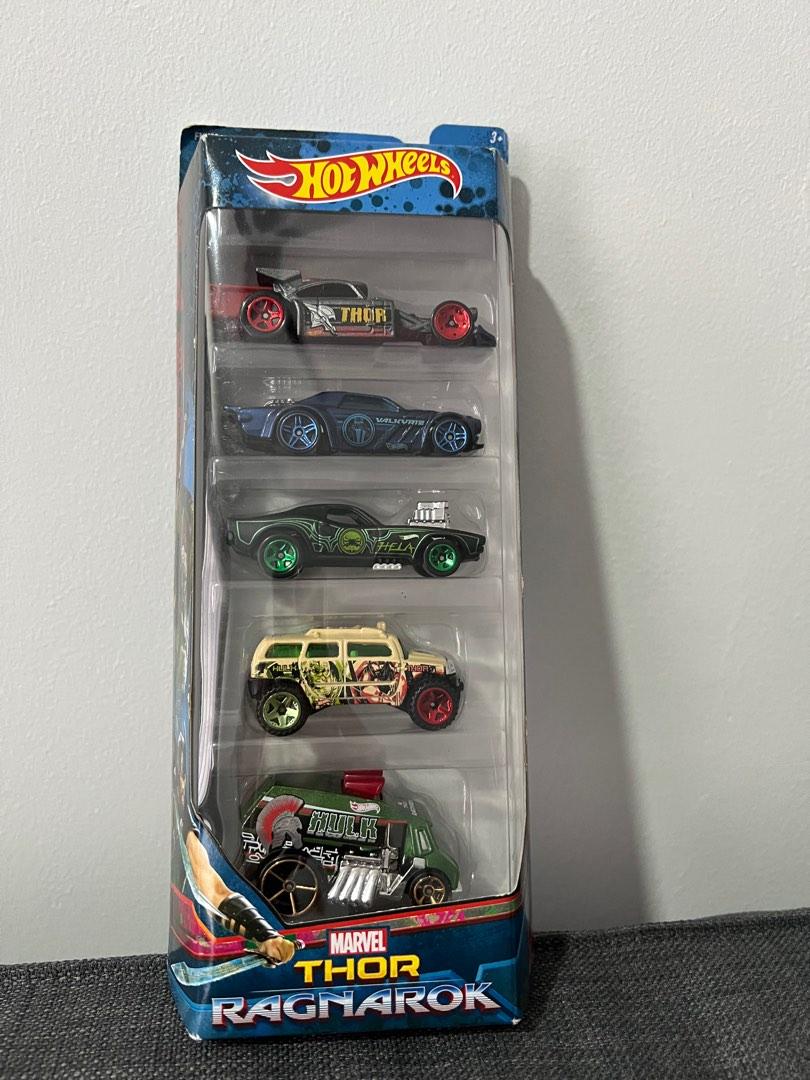 HW26 Combo of 5 Hot Wheels Marvel Thor Ragnarok
