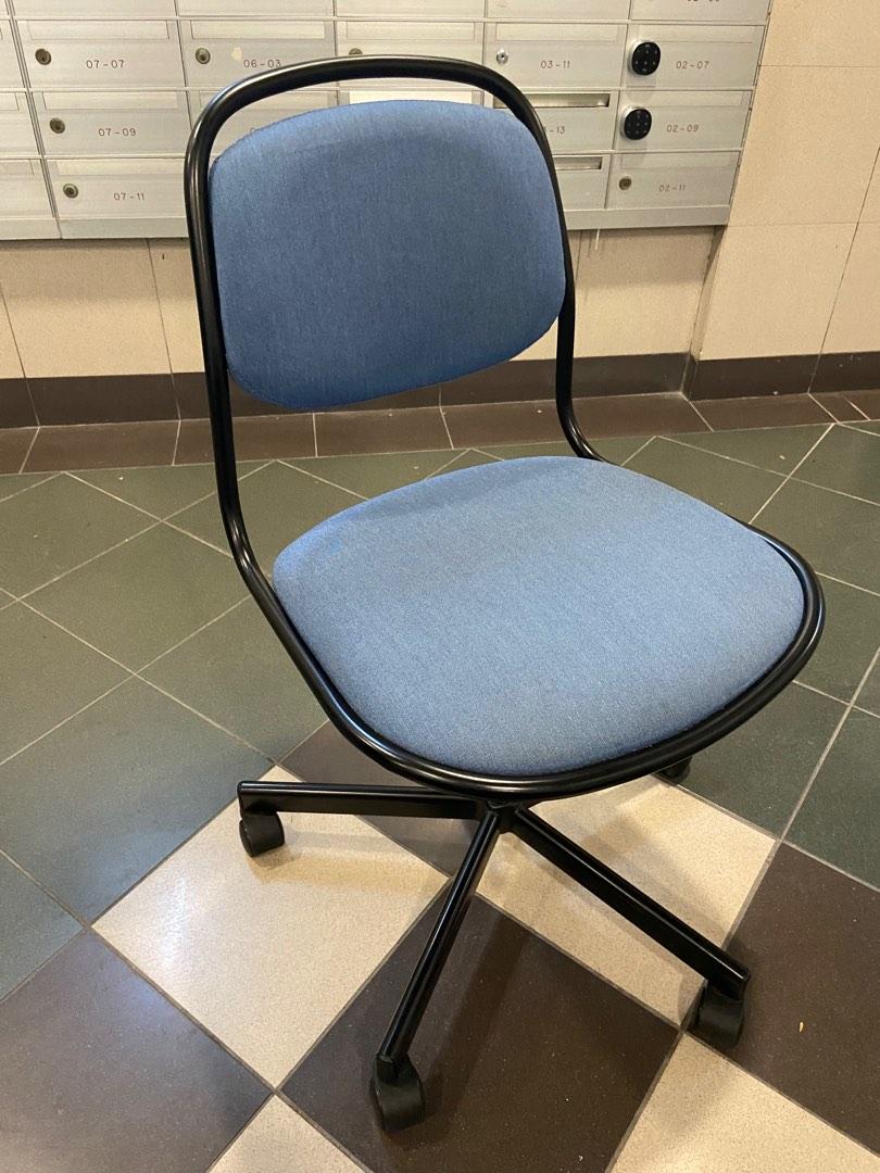 IKEA office chair blue, Furniture & Home Living, Furniture, Chairs on